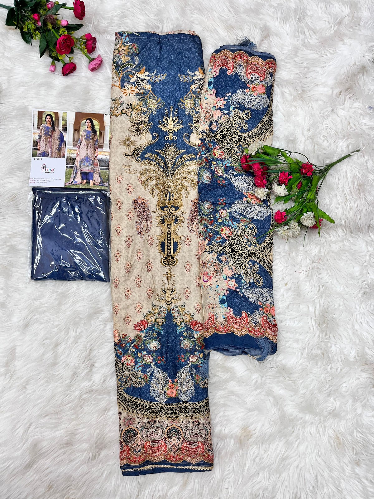 Kt 306 Shree Fabs Viscose Muslin Pakistani Salwar Suits Manufacturer India