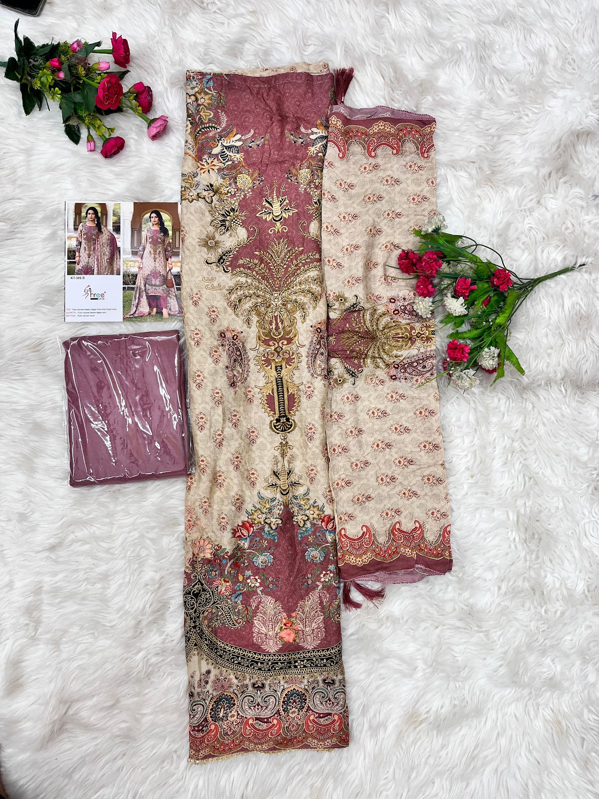 Kt 306 Shree Fabs Viscose Muslin Pakistani Salwar Suits Manufacturer India