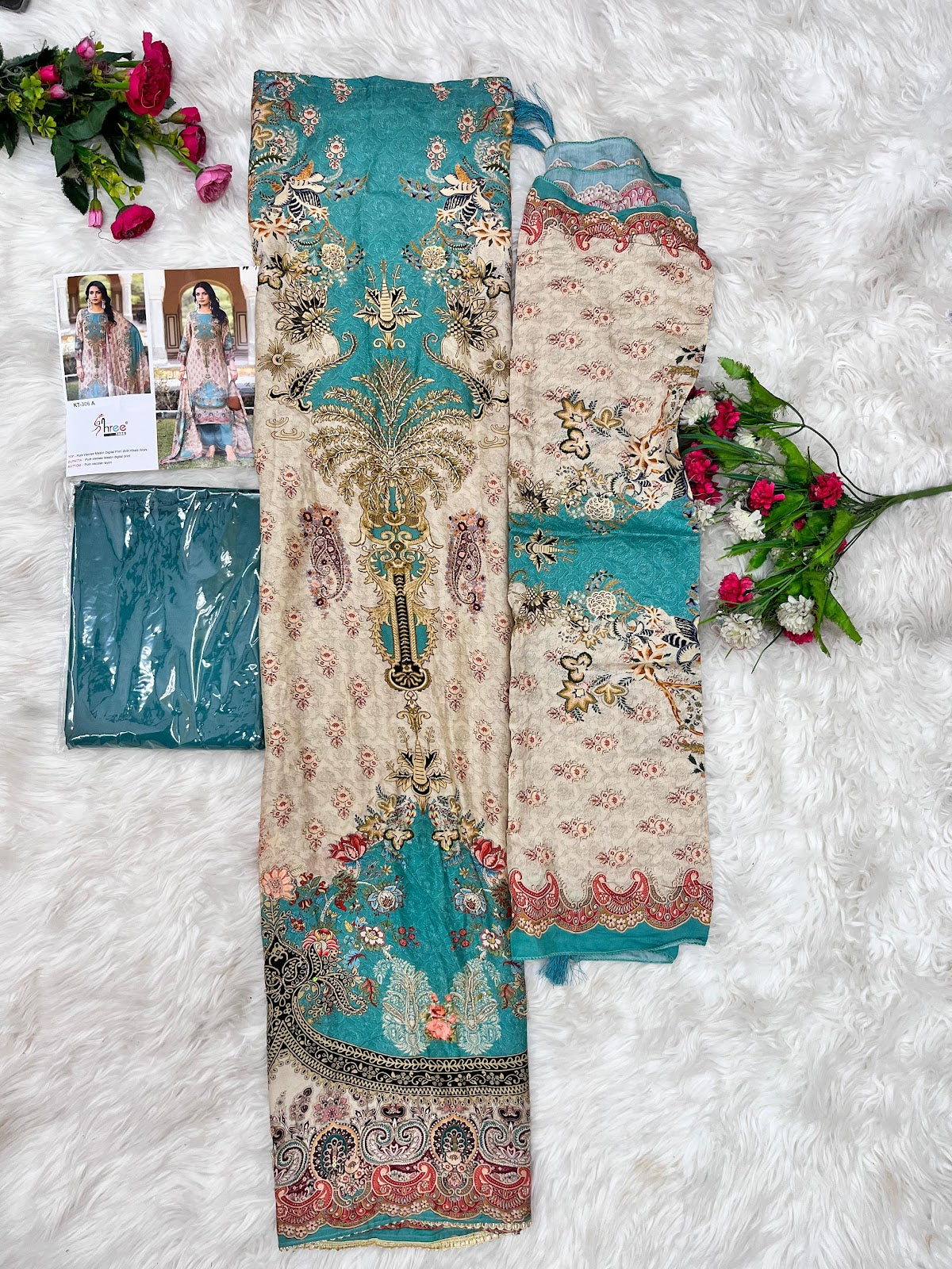 Kt 306 Shree Fabs Viscose Muslin Pakistani Salwar Suits Manufacturer India