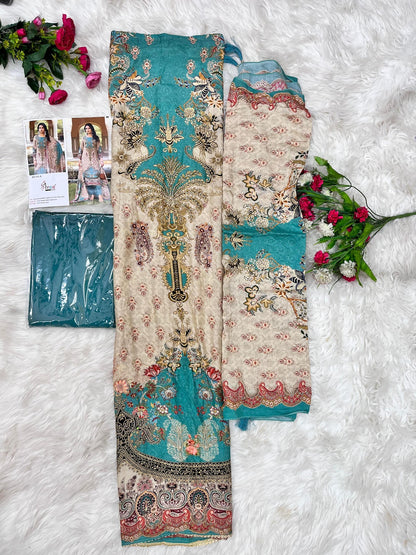 Kt 306 Shree Fabs Viscose Muslin Pakistani Salwar Suits Manufacturer India