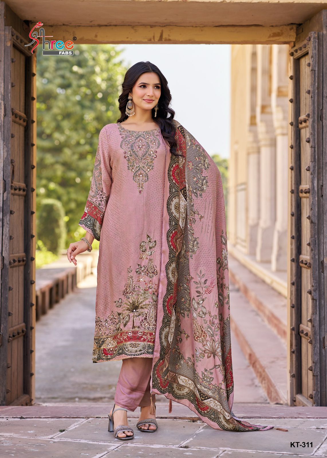 Kt 311 Shree Fabs Viscose Muslin Pakistani Salwar Suits Wholesaler India