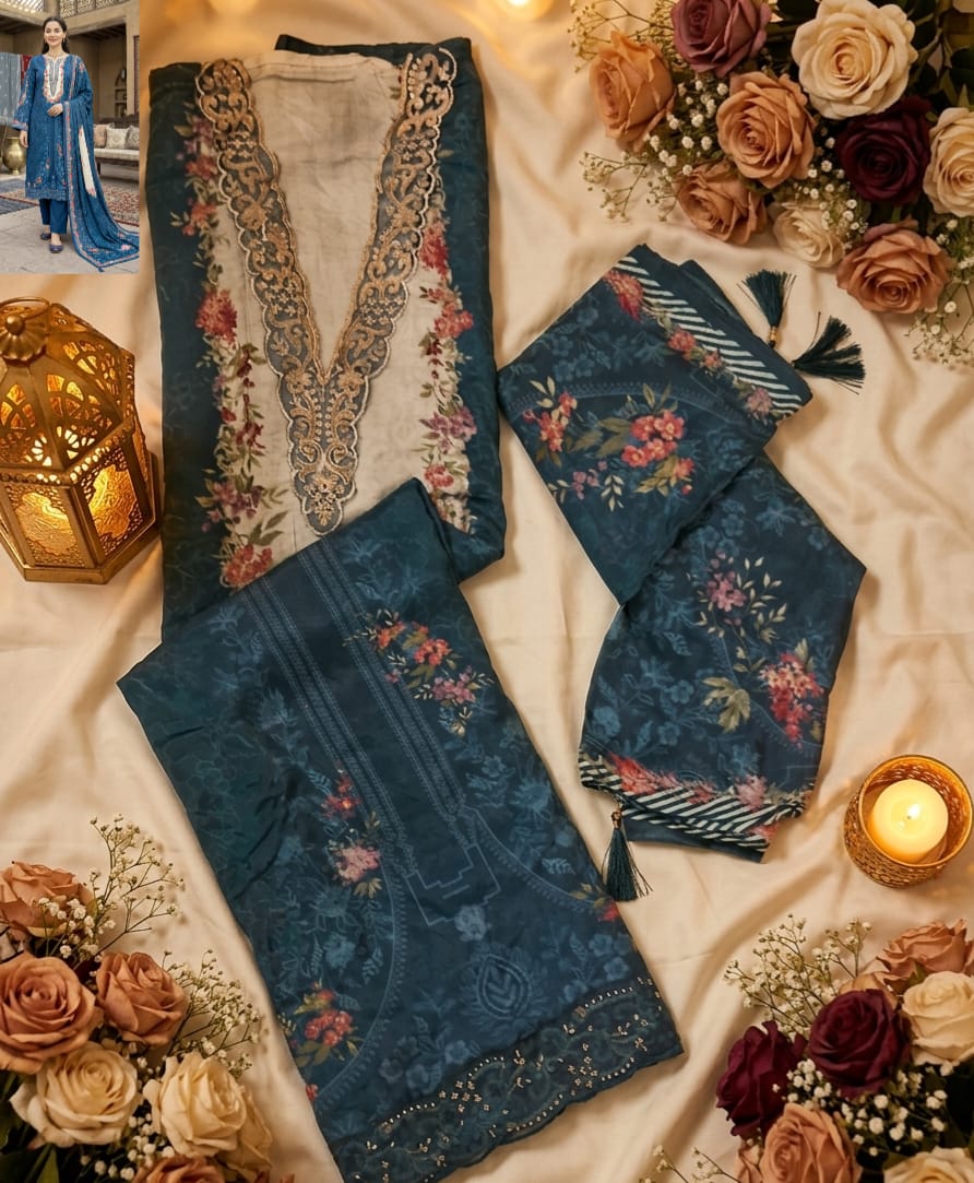 Kt 357 Shree Fabs Viscose Muslin Pakistani Salwar Suits Exporter India