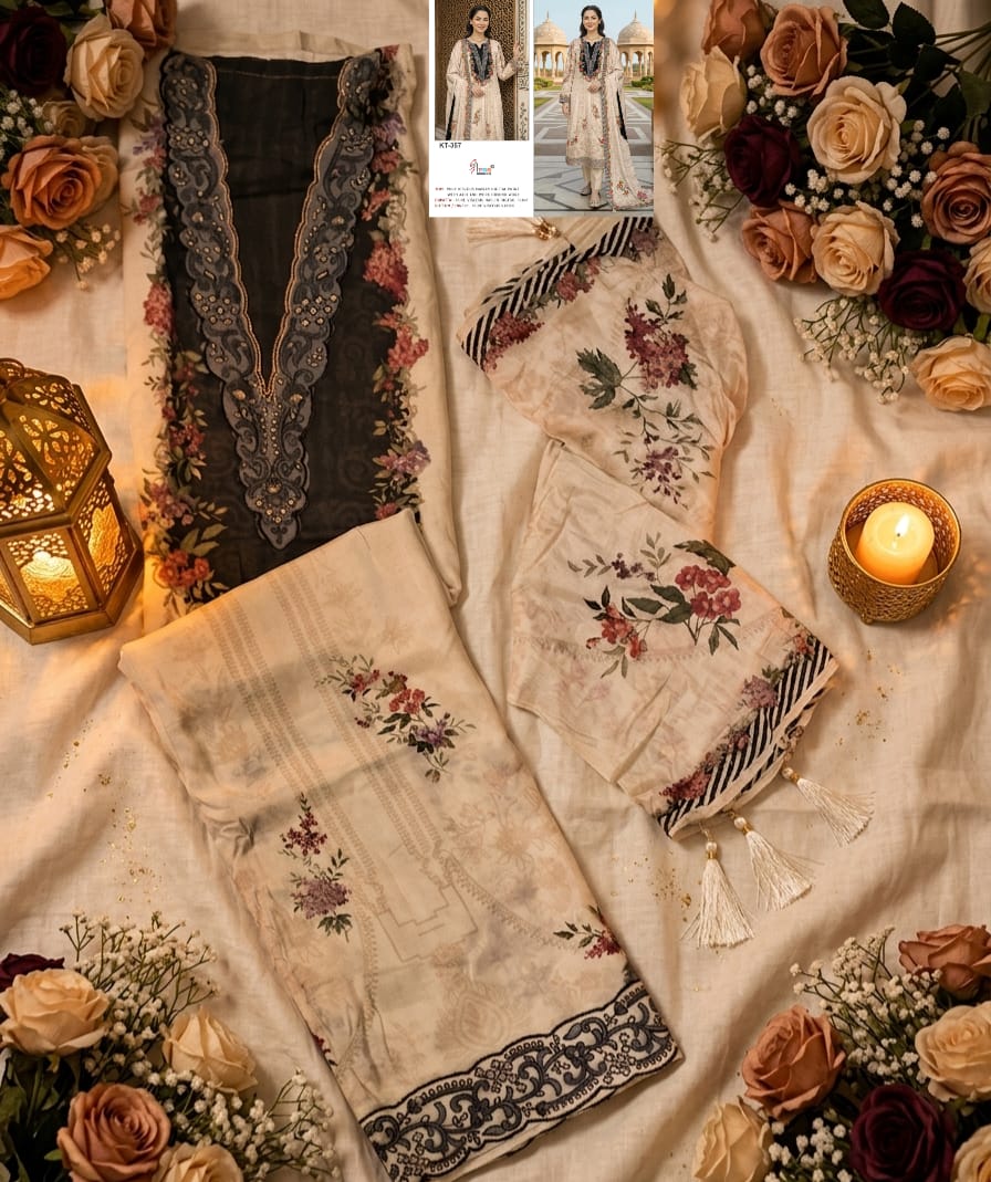 Kt 357 Shree Fabs Viscose Muslin Pakistani Salwar Suits Exporter India