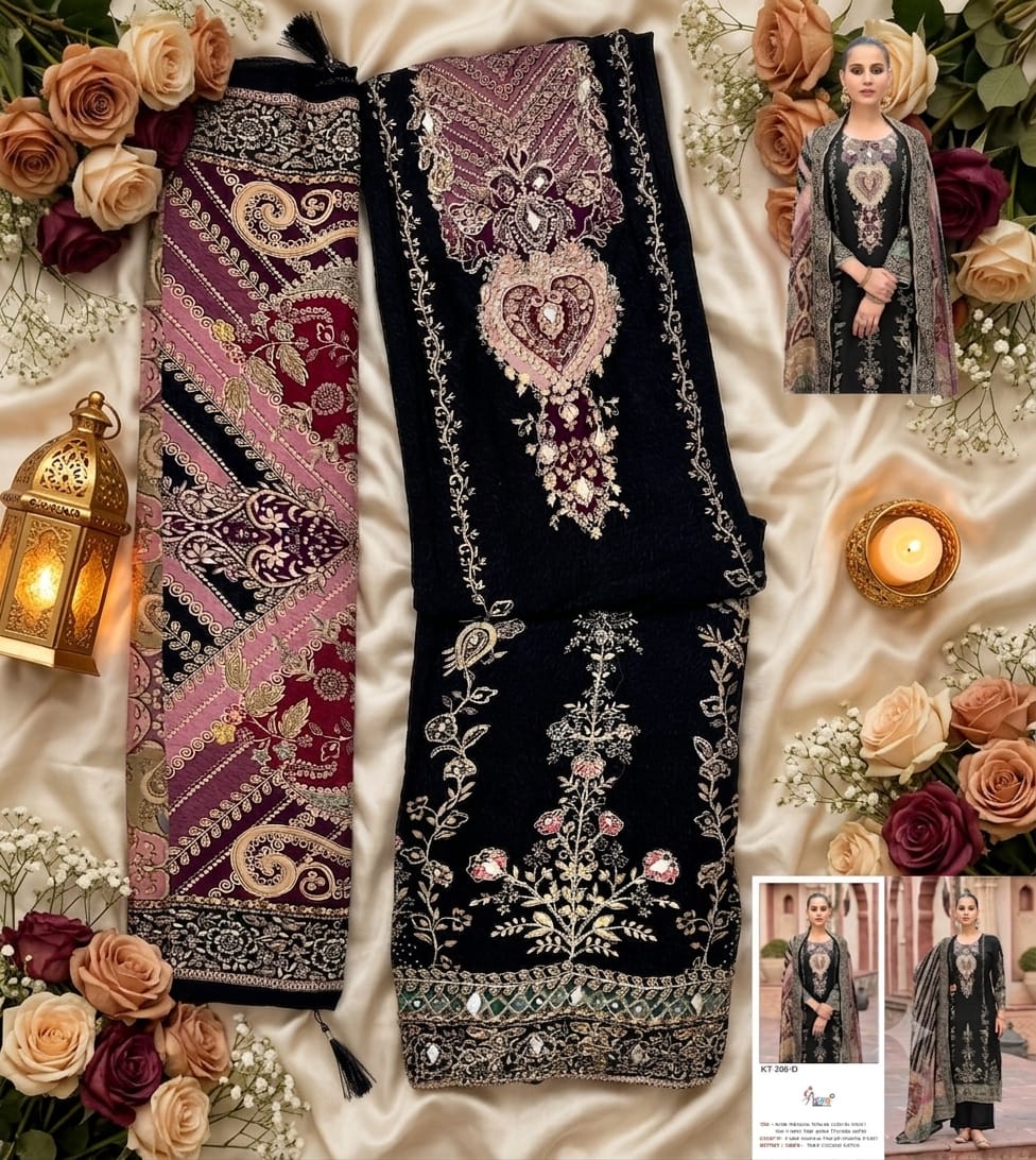 Kt 398 Shree Fabs Viscose Muslin Pakistani Salwar Suits Wholesale Rate