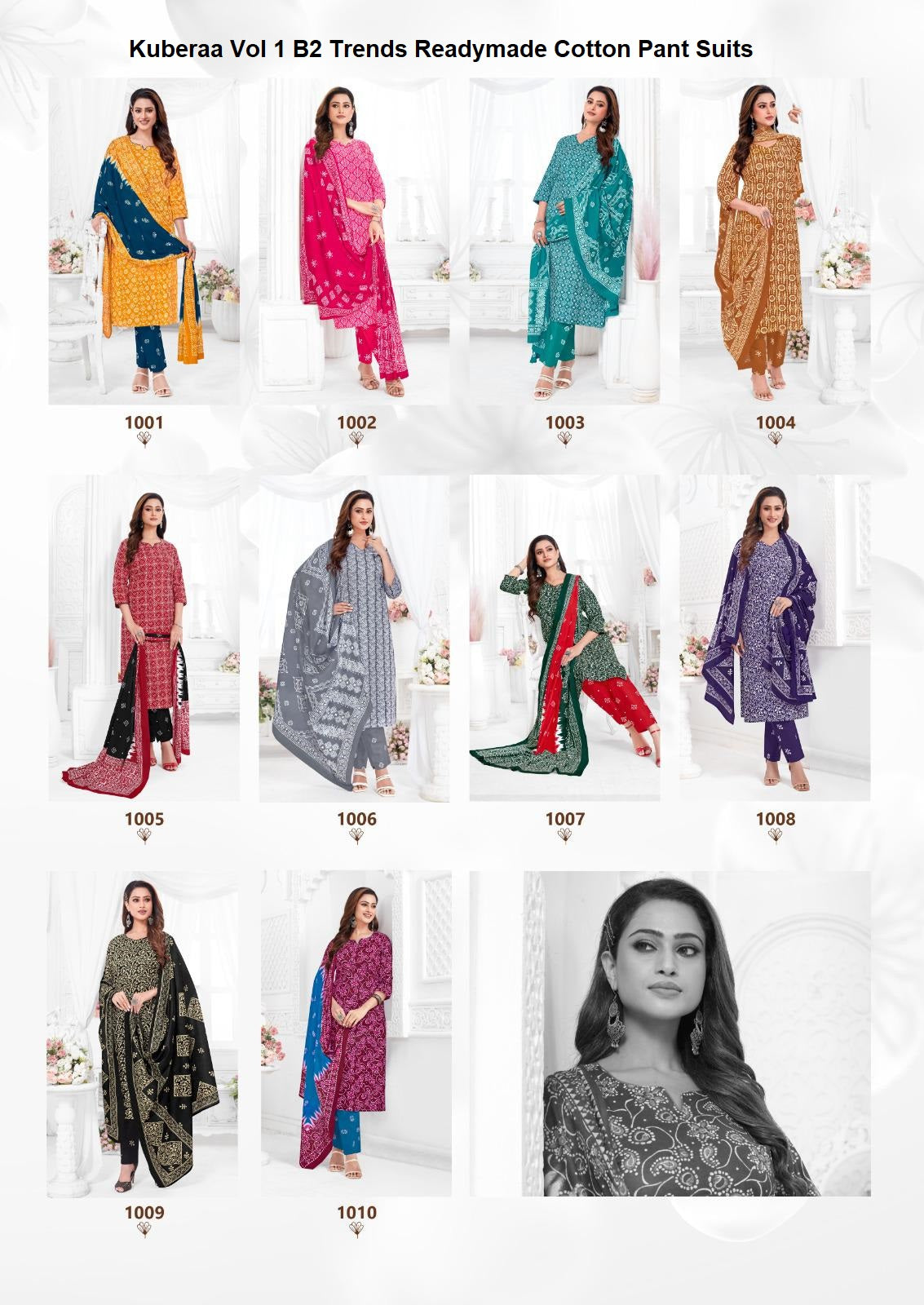Kuberaa Vol 1 B2 Trends Readymade Cotton Pant Suits Supplier Gujarat