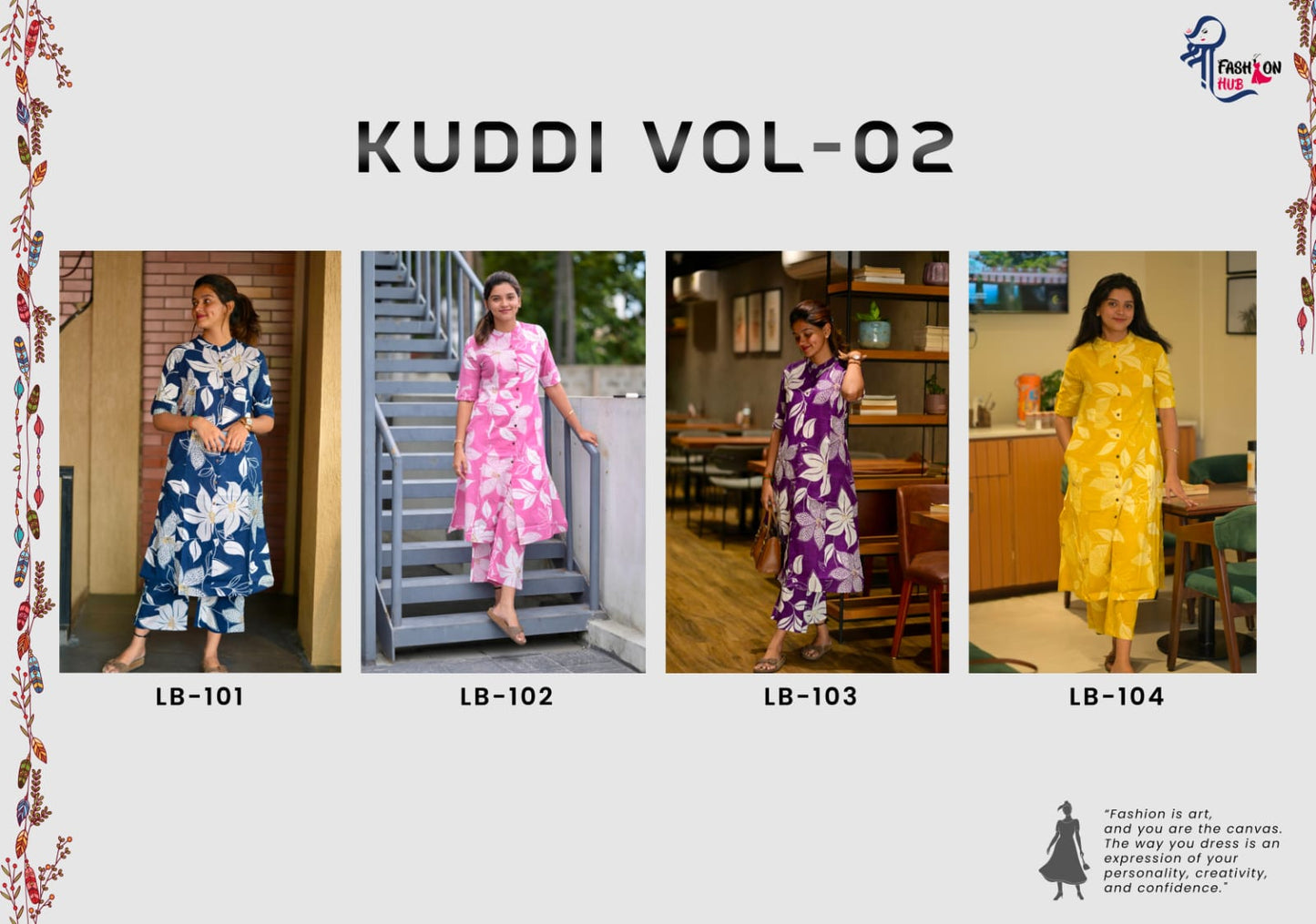 Kuddi Vol 2 Lbk Poly Reyon Co Ord Set Wholesale Price