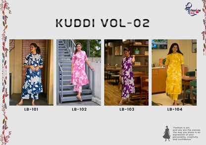 Kuddi Vol 2 Lbk Poly Reyon Co Ord Set Wholesale Price