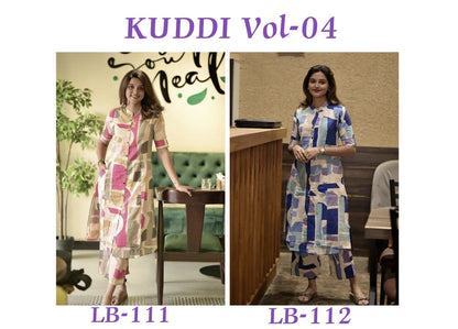 Kuddi Vol 4 Lbk Reyon Co Ord Set Wholesale Rate