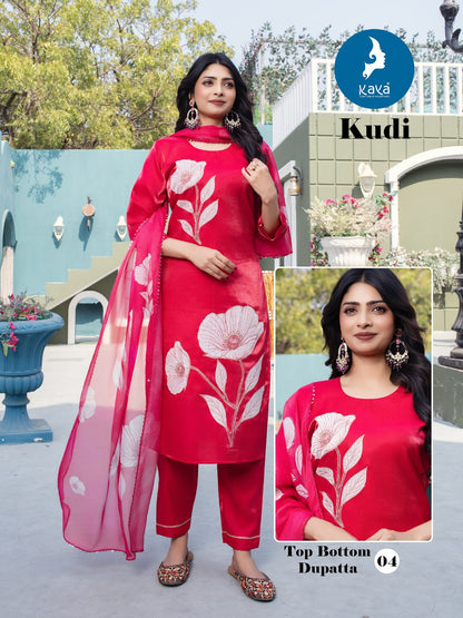 Kudi Kaya Trends Roman Readymade Pant Style Suits Exporter Gujarat