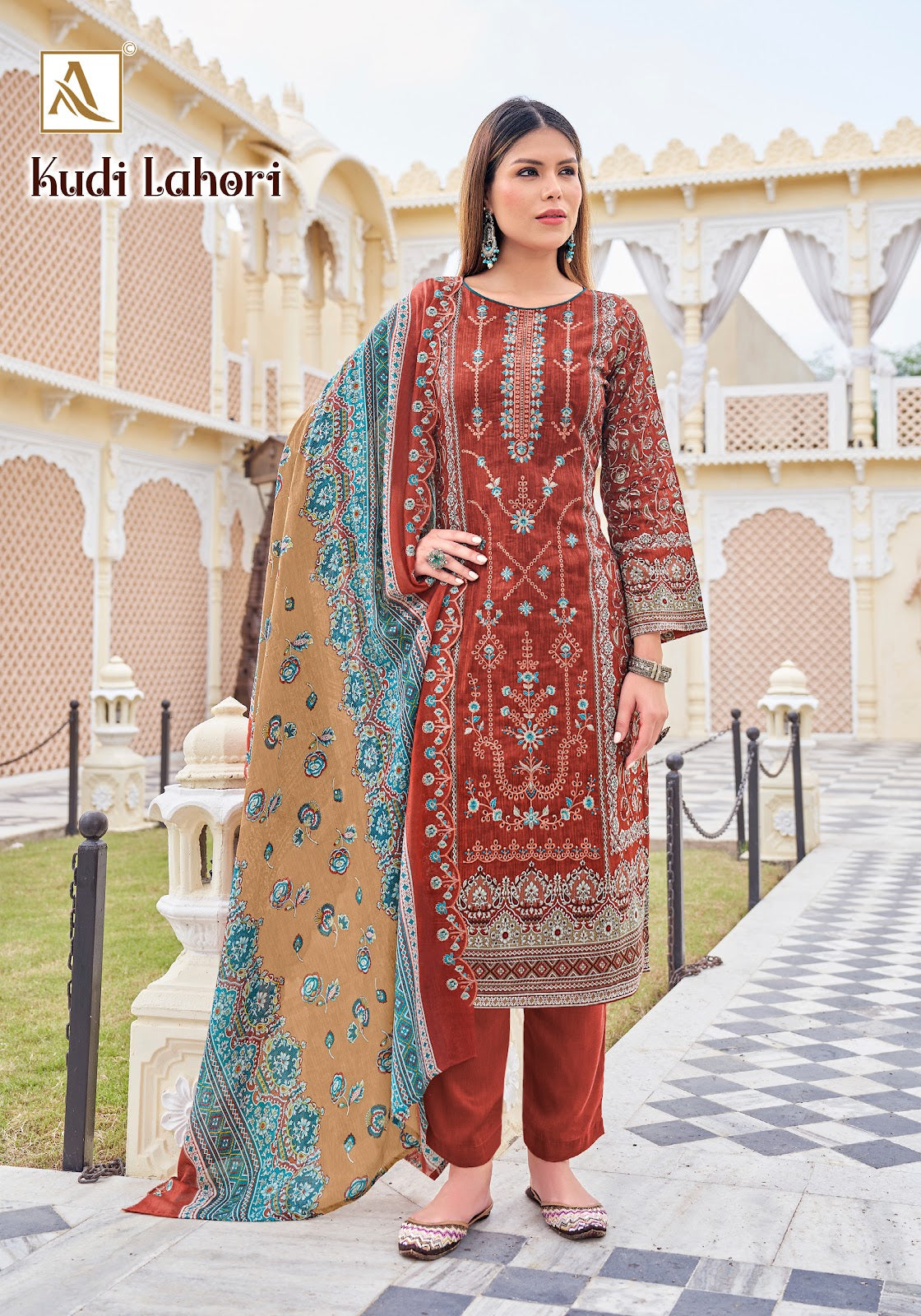 Kudi Lahori Alok Cambric Cotton Karachi Salwar Suits Exporter India
