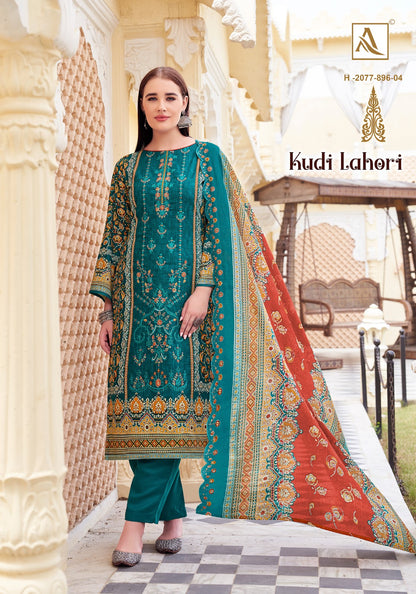 Kudi Lahori Alok Cambric Cotton Karachi Salwar Suits Exporter India