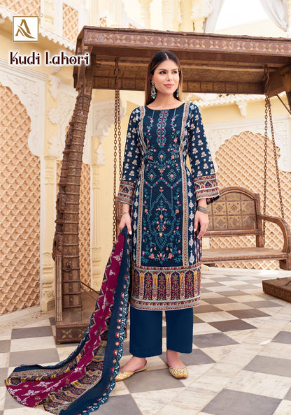Kudi Lahori Alok Cambric Cotton Karachi Salwar Suits Exporter India