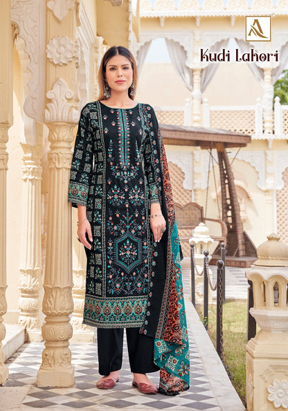 Kudi Lahori Alok Cambric Cotton Karachi Salwar Suits Exporter India