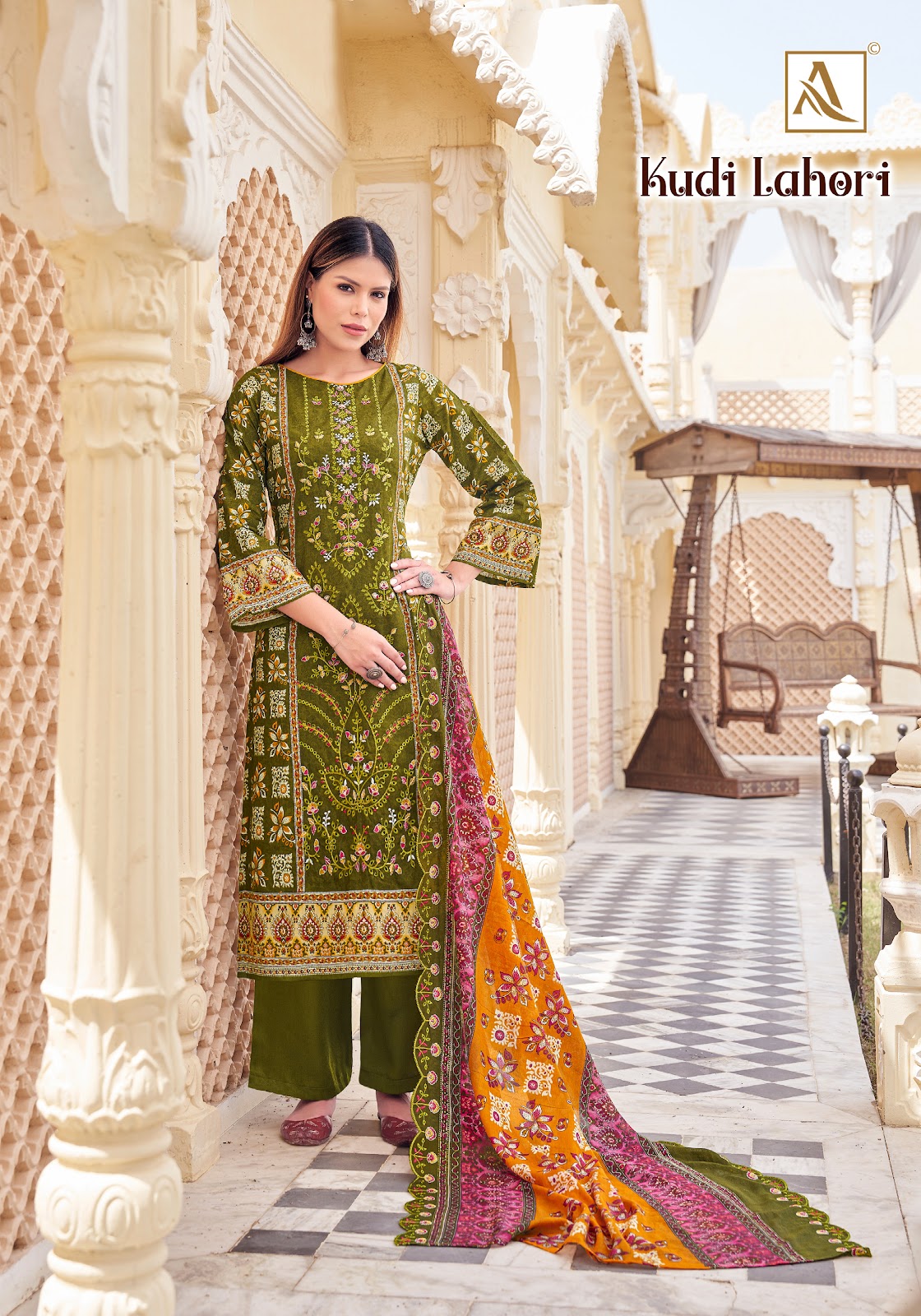 Kudi Lahori Alok Cambric Cotton Karachi Salwar Suits Exporter India