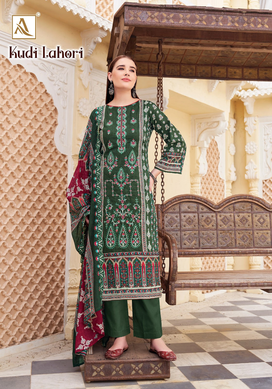 Kudi Lahori Alok Cambric Cotton Karachi Salwar Suits Exporter India