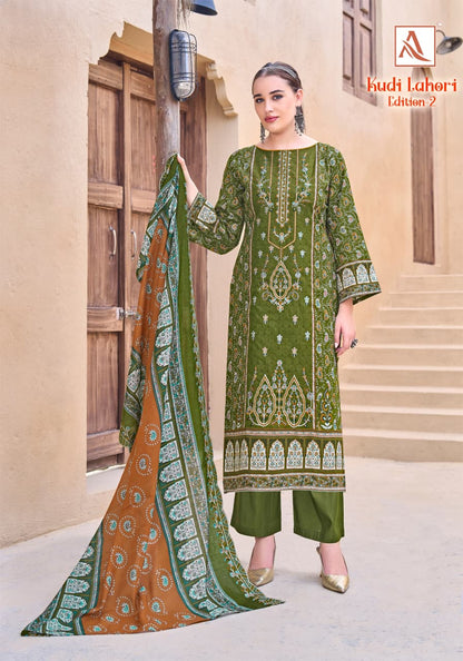 Kudi Lahori Edition 2 Alok Cambric Cotton Karachi Salwar Suits Exporter Gujarat