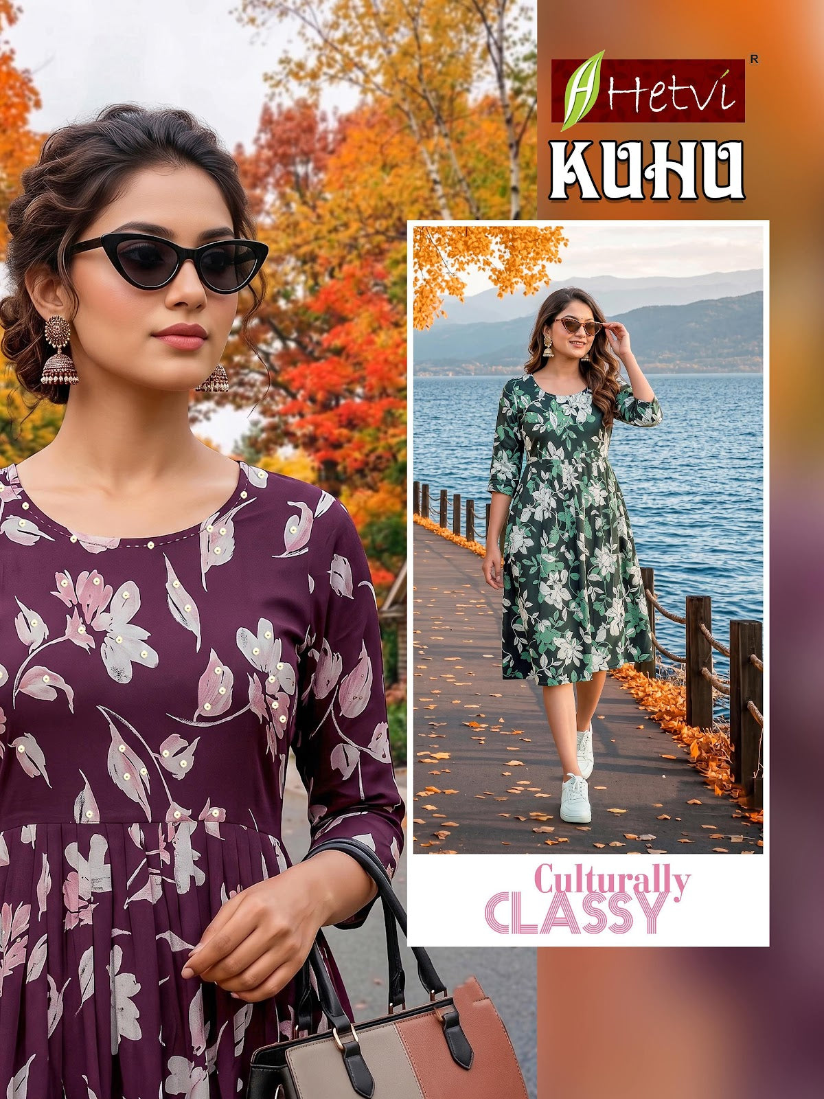 Kuhu Hetvi Reyon Anarkali Kurtis Exporter India