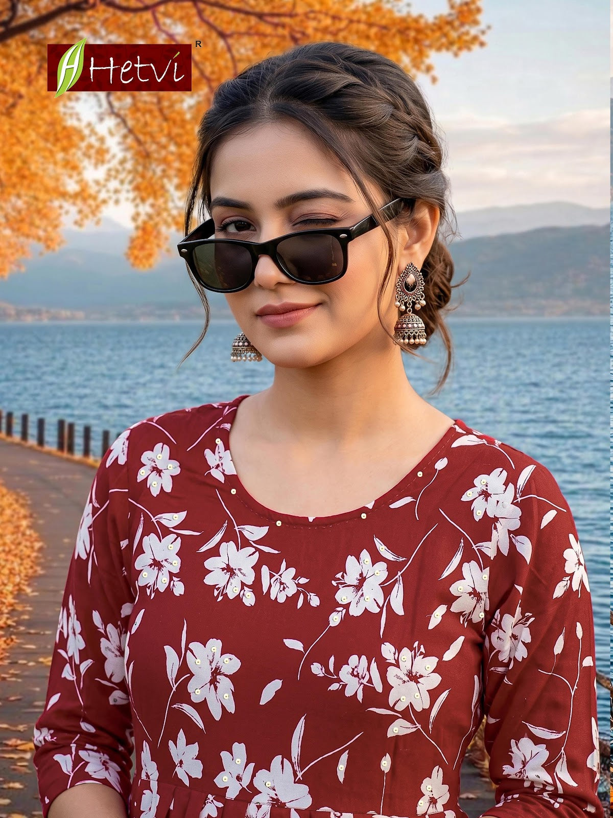 Kuhu Hetvi Reyon Anarkali Kurtis Exporter India