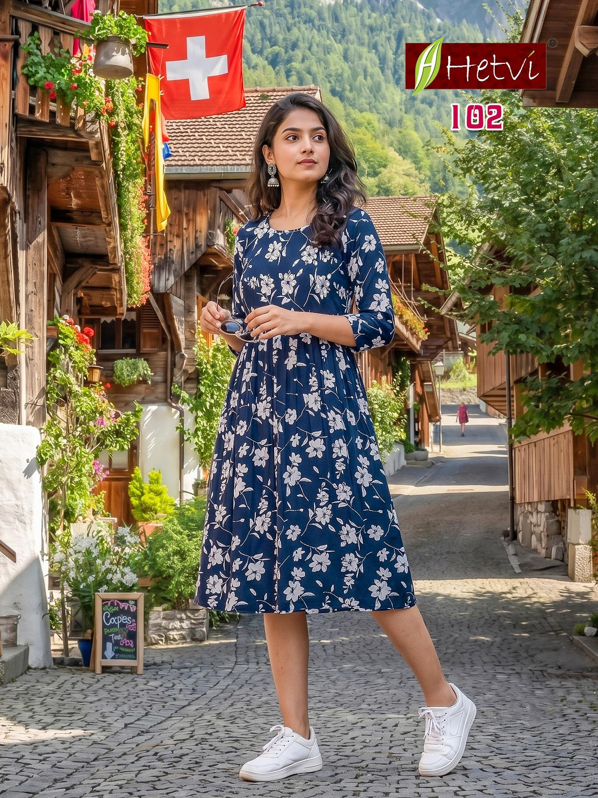 Kuhu Hetvi Reyon Anarkali Kurtis Exporter India