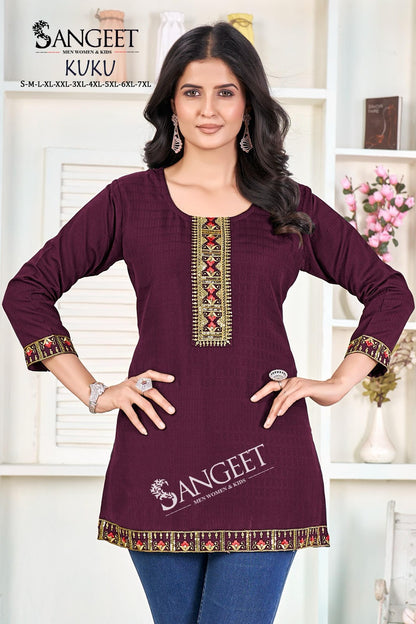 Kuku Sangeet Short Kurtis Manufacturer