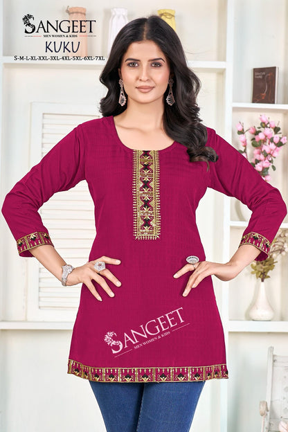 Kuku Sangeet Short Kurtis Manufacturer