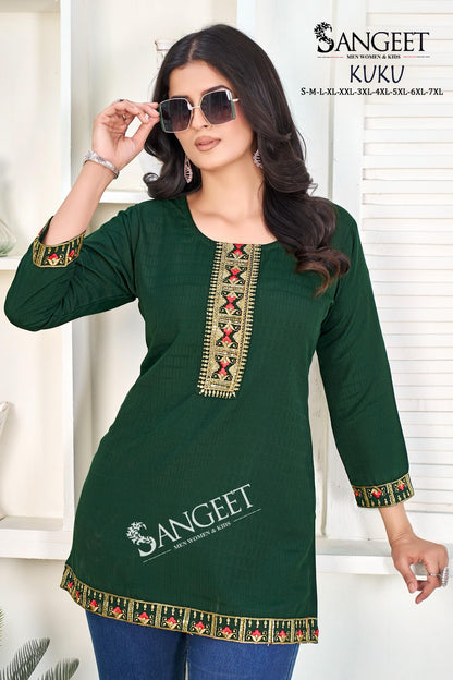 Kuku Sangeet Short Kurtis Manufacturer