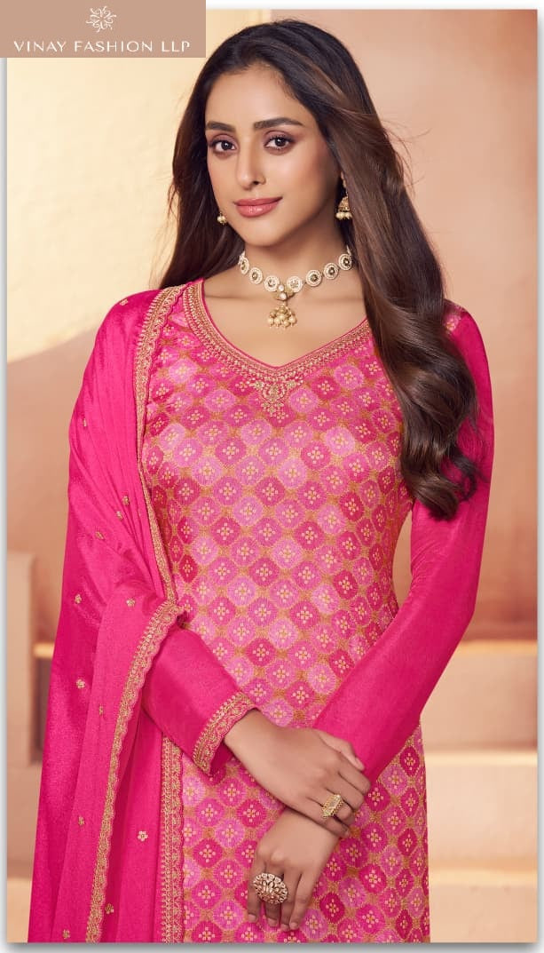 Kuleesh Aarvi Vinay Fashion Llp Moga Silk Pant Style Suits Manufacturer