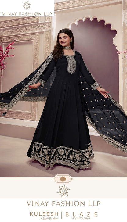 Kuleesh Blaze Vinay Fashion Llp Chinon Anarkali Salwar Suits Supplier Gujarat