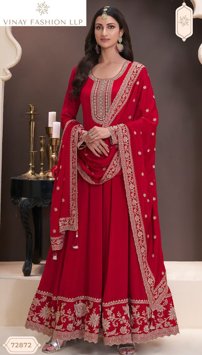 Kuleesh Blaze Vinay Fashion Llp Chinon Anarkali Salwar Suits Supplier Gujarat