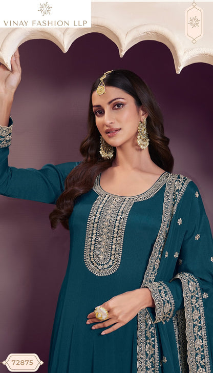 Kuleesh Blaze Vinay Fashion Llp Chinon Anarkali Salwar Suits Supplier Gujarat