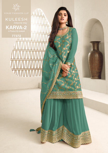 Kuleesh Karva 2 Vinay Fashion Llp Sharara Style Suits Manufacturer India