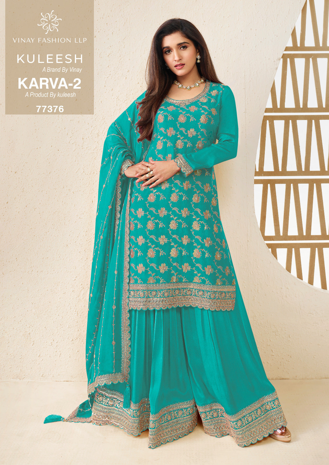 Kuleesh Karva 2 Vinay Fashion Llp Sharara Style Suits Manufacturer India