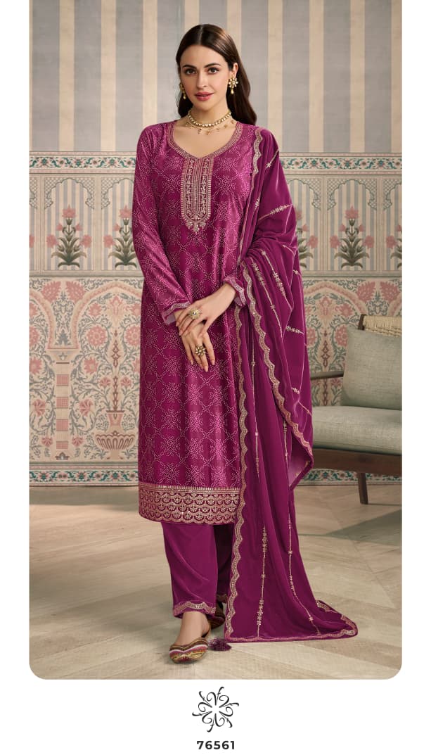 Kuleesh Mrinal Vinay Fashion Llp Velvet Suits Exporter Ahmedabad