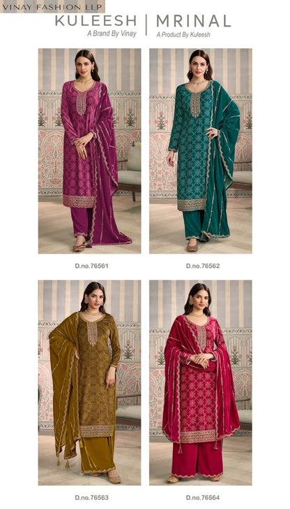 Kuleesh Mrinal Vinay Fashion Llp Velvet Suits Exporter Ahmedabad