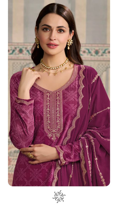 Kuleesh Mrinal Vinay Fashion Llp Velvet Suits Exporter Ahmedabad