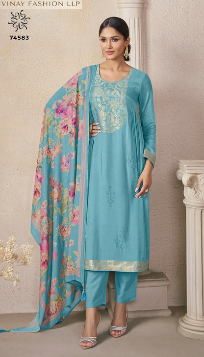 Kuleesh Navya 2 Vinay Fashion Llp Pant Style Suits Wholesaler