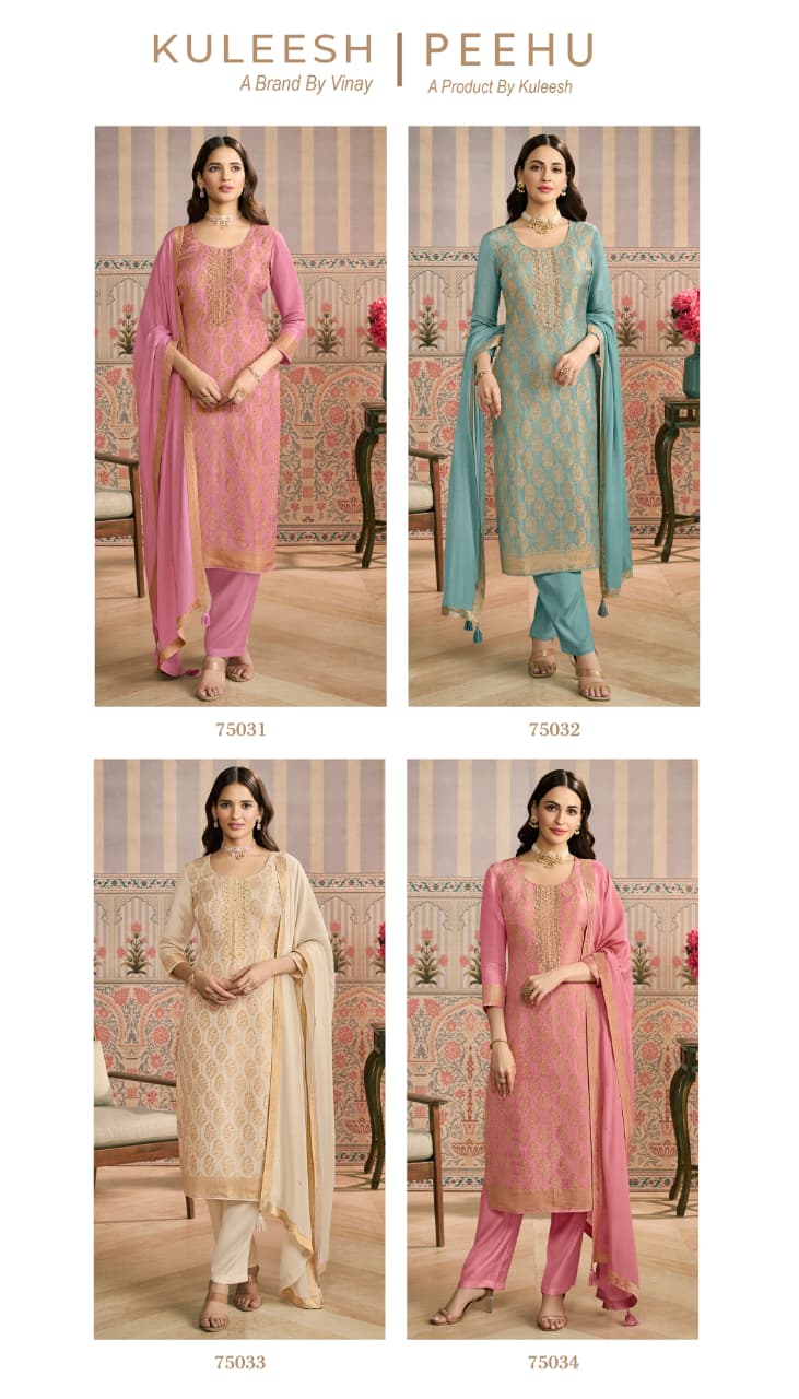 Kuleesh Peehu Vinay Fashion Llp Viscose Simmer Pant Style Suits Wholesale Rate
