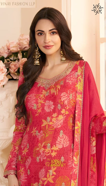 Kuleesh Roop Vinay Fashion Llp Chinon Pant Style Suits Wholesaler
