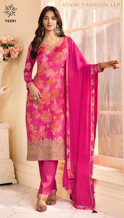 Kuleesh Roop Vinay Fashion Llp Chinon Pant Style Suits Wholesaler