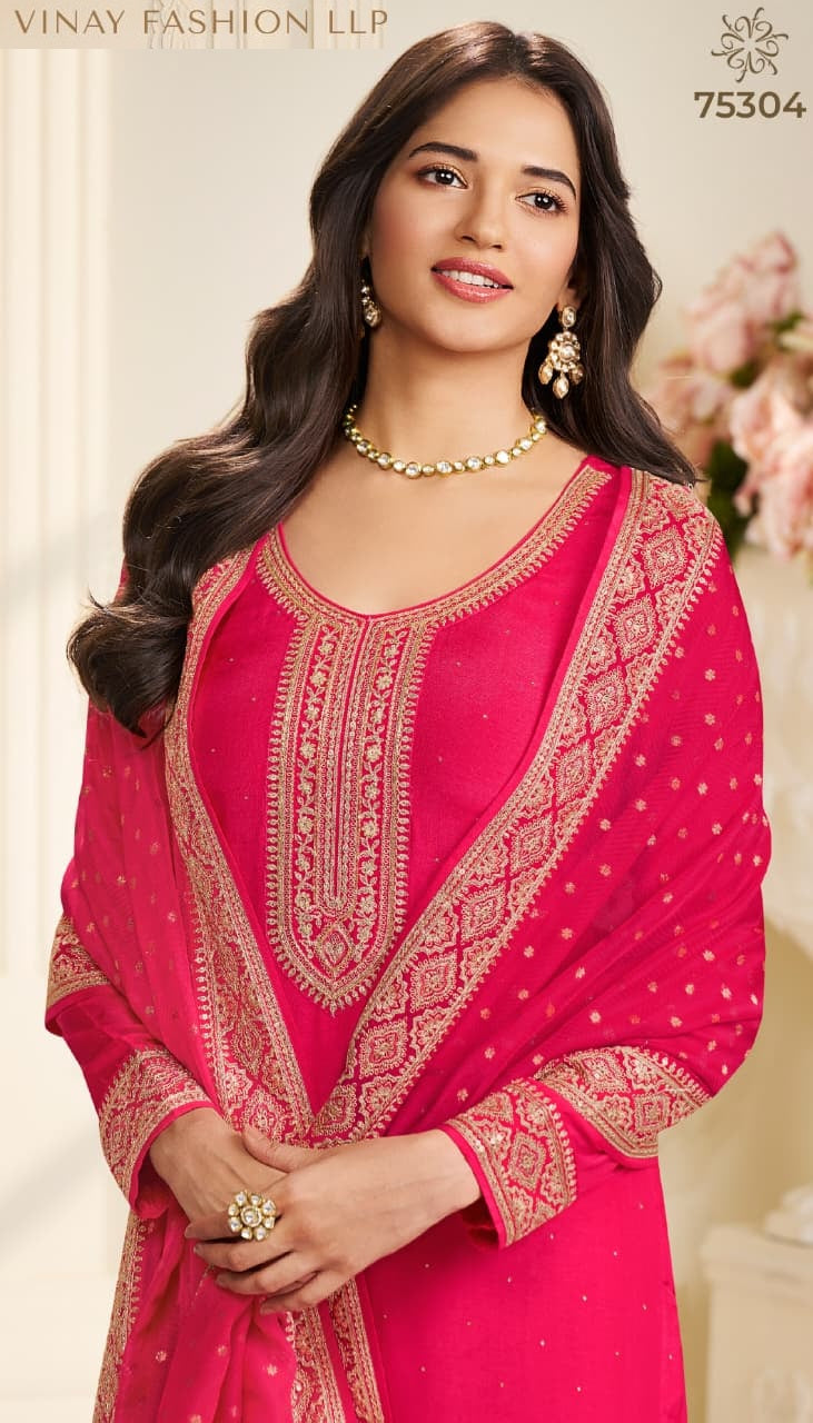 Kuleesh Saiyaara Vinay Fashion Llp Moga Silk Pant Style Suits Wholesale Rate