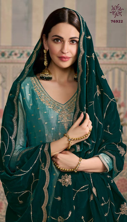 Kuleesh Sarita Vinay Fashion Llp Kanjivaram Silk Velvet Suits Wholesaler Ahmedabad