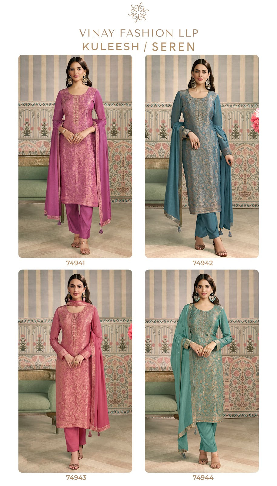 Kuleesh Seren Vinay Fashion Llp Viscose Pant Style Suits Manufacturer Gujarat