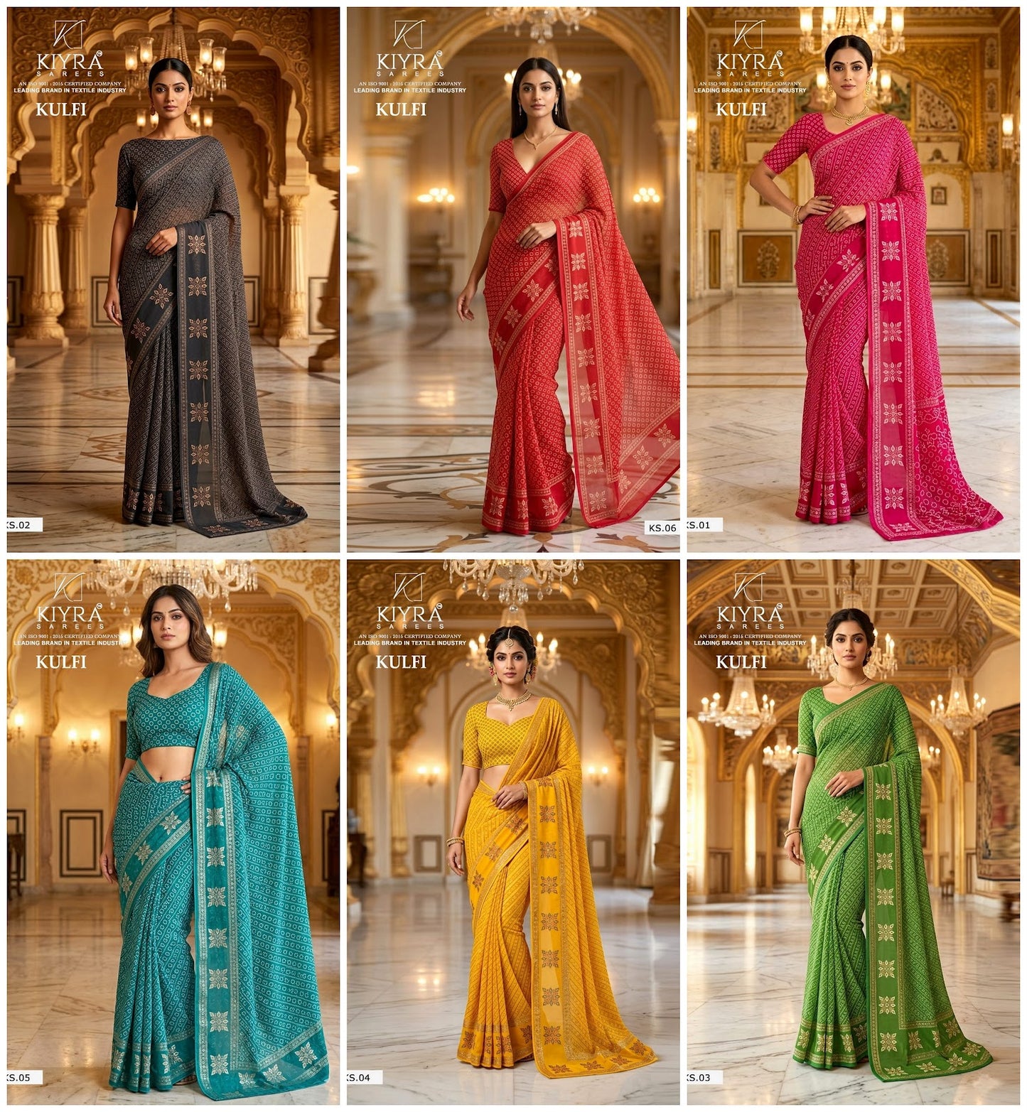 Kulfi Kiyra Weightless Sarees Supplier Gujarat
