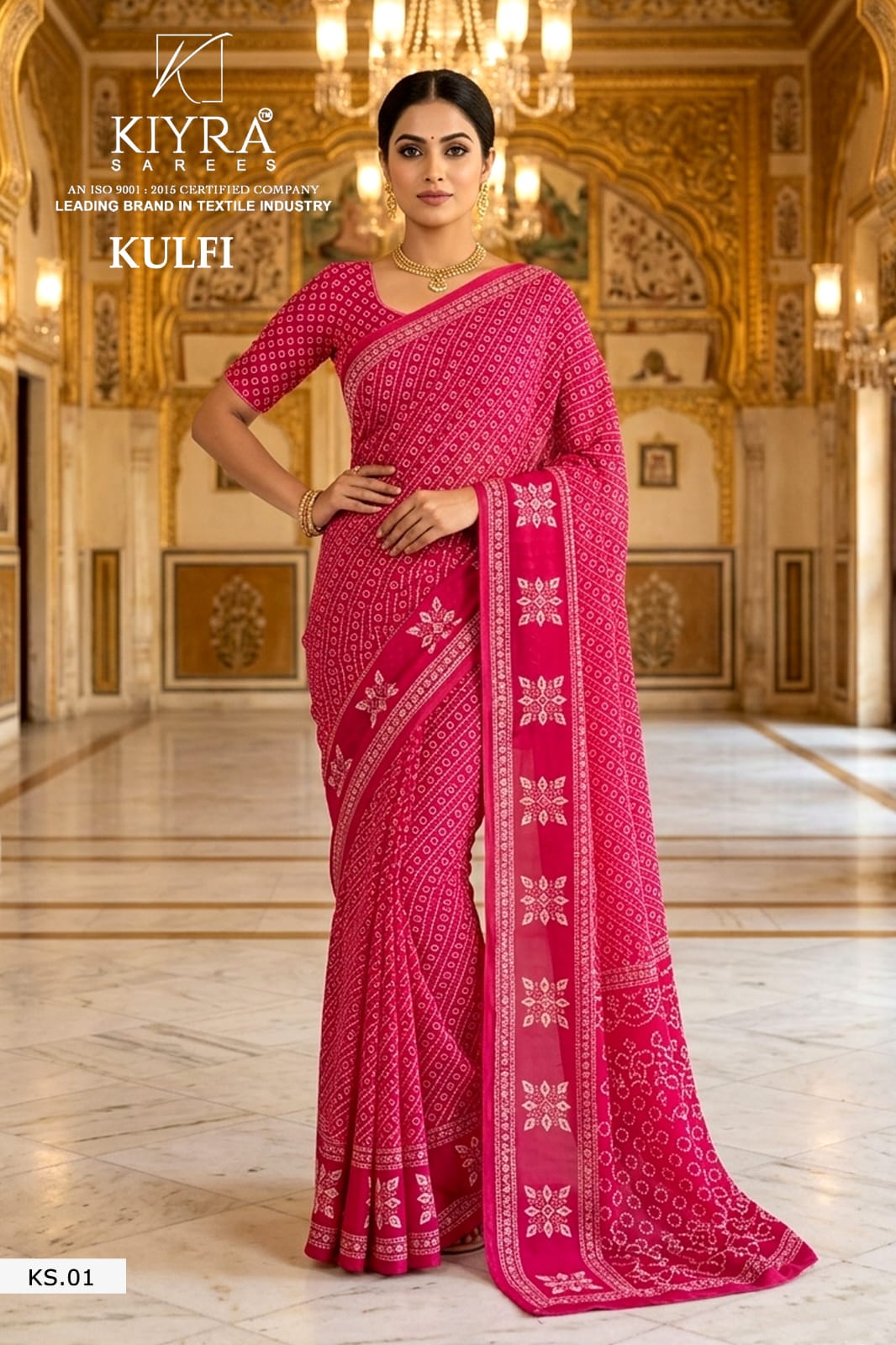 Kulfi Kiyra Weightless Sarees Supplier Gujarat