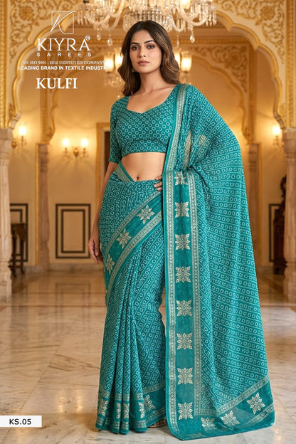 Kulfi Kiyra Weightless Sarees Supplier Gujarat