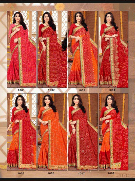 Kum Kum Jalnidhi Georgette Sarees Supplier Gujarat