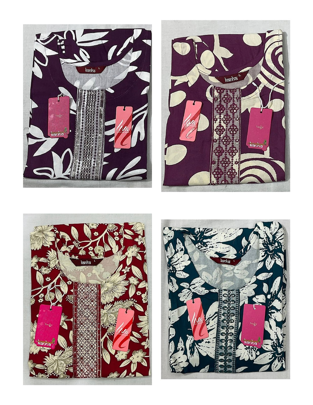 Kumari 2309 Kanha Reyon Kurti With Pocket Wholesaler