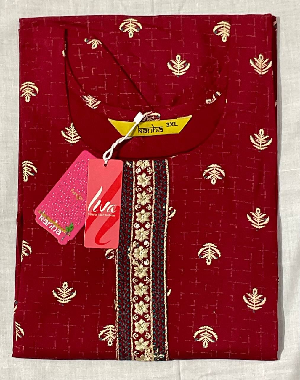 Kumari Kanha Heavy Reyon Kurtis Wholesale