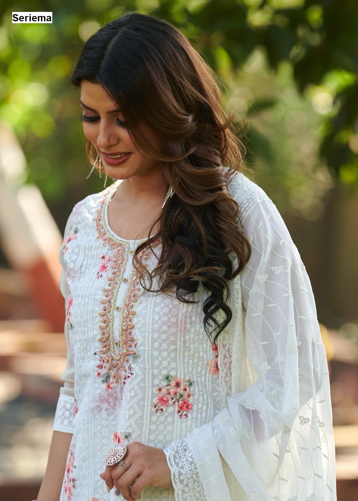 Kumb Softy Seriema Georgette Readymade Pant Style Suits Wholesaler Gujarat