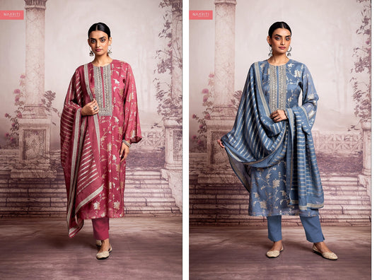 Kumeeya Naariti Organza Pant Style Suits Wholesale Price